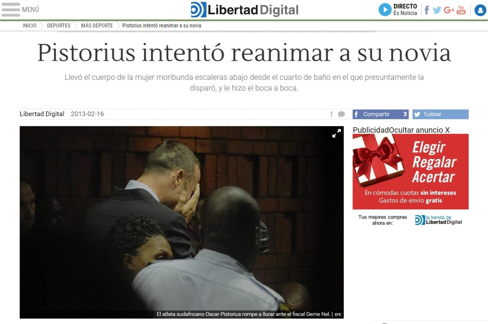 Machismo Violencia Pistorius