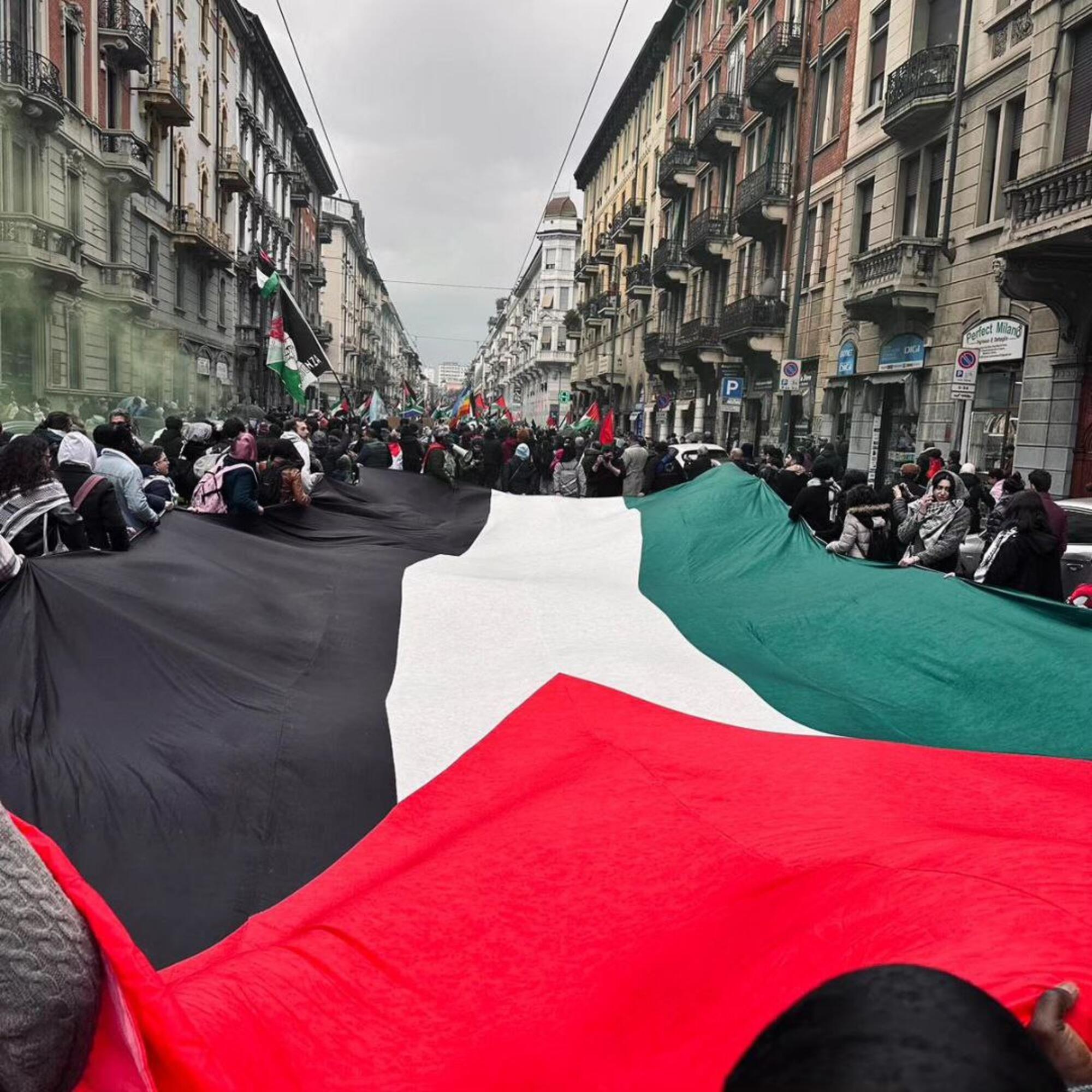 Bandera Italia Palestina