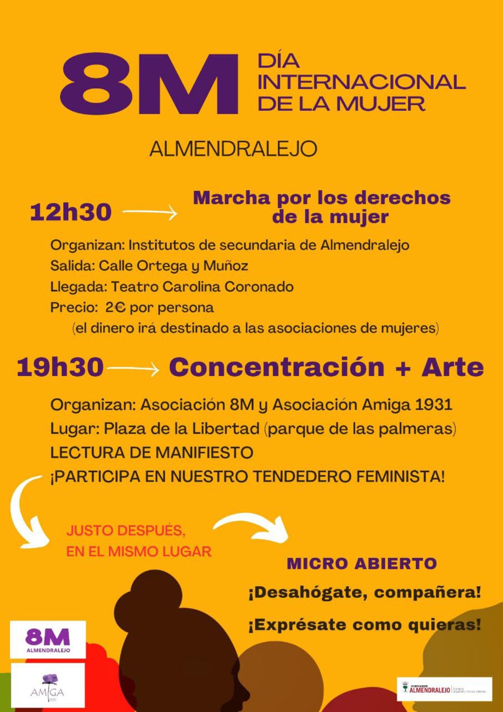 Cartel 8M Almendralejo