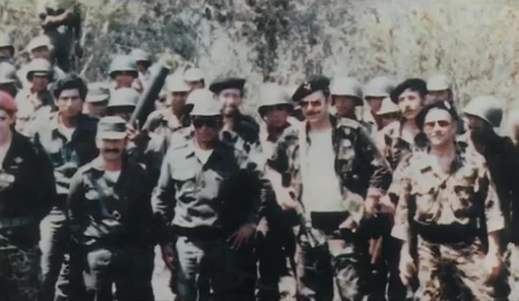 Joachim Fiebelkorn con el grupo Águila en Bolivia.