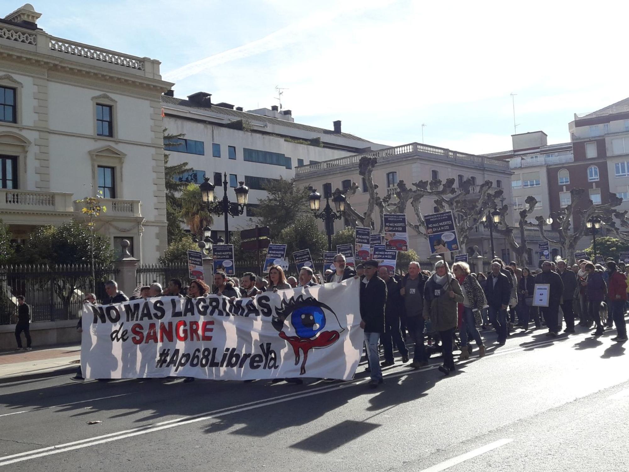 Manifestación liberación AP68