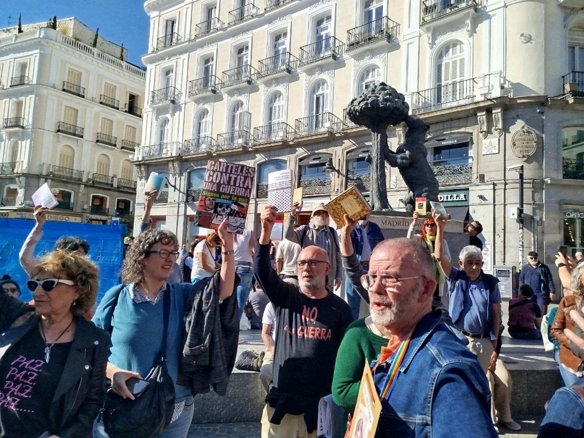 Concentración el Día del Libro de 2025 en la Puerta del Sol