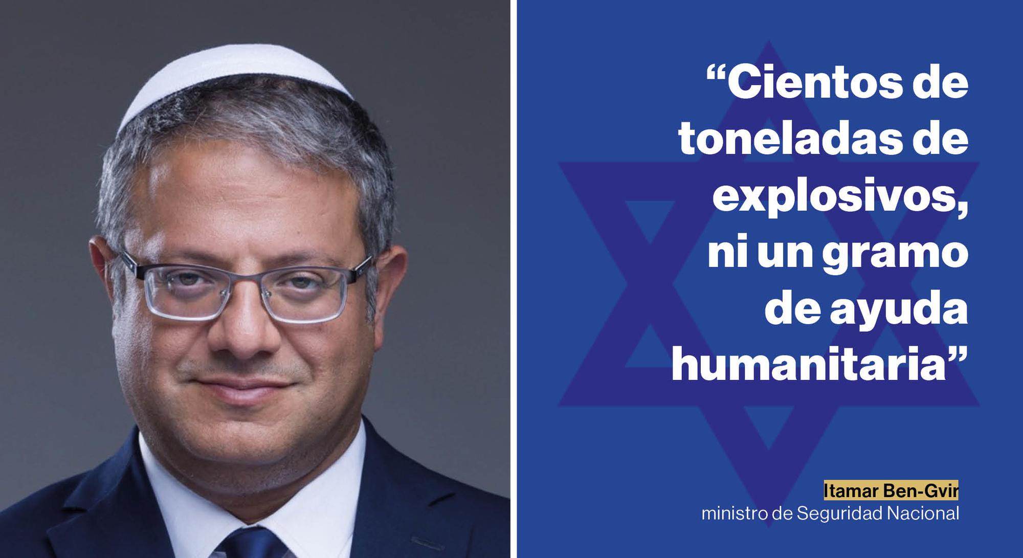 Ministro de Seguridad Nacional de Israel, Ben Gvir: 'mostrar la