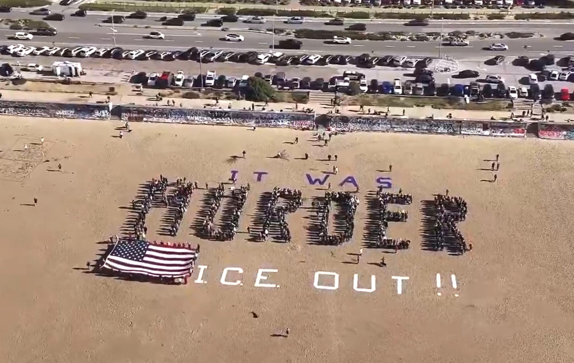 Protesta contra el ICE en San Francisco.