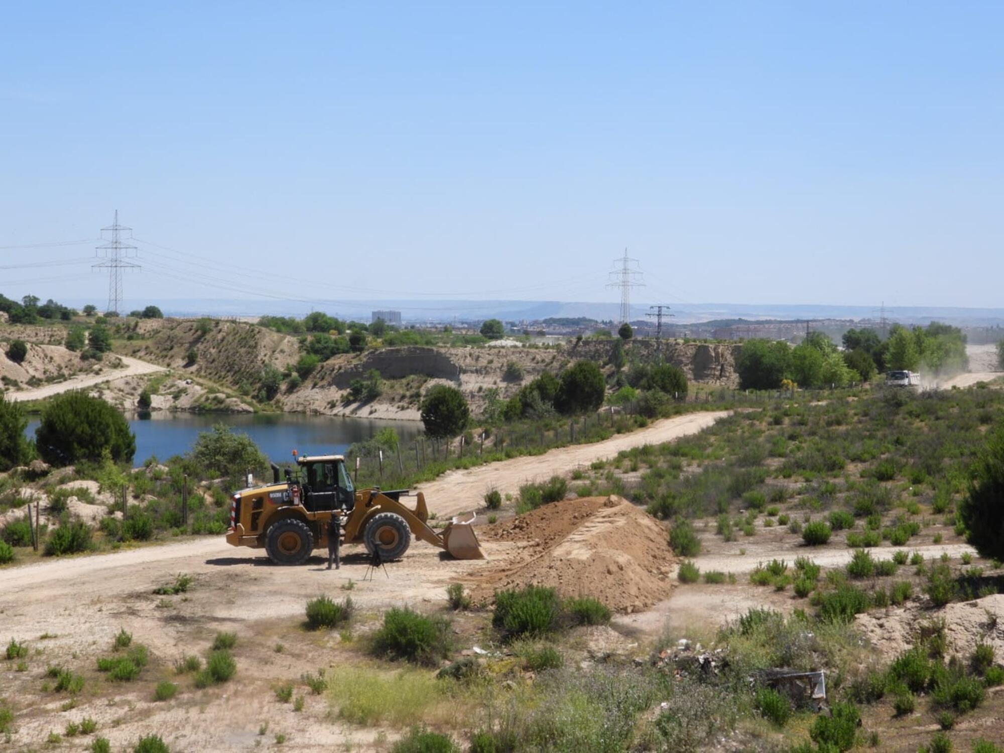 Obras en las Lagunas de Ambroz