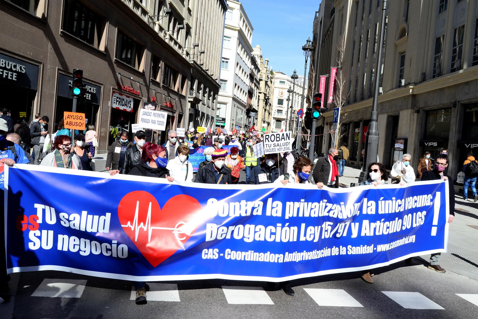 Manifestación CAS Sanidad Pública