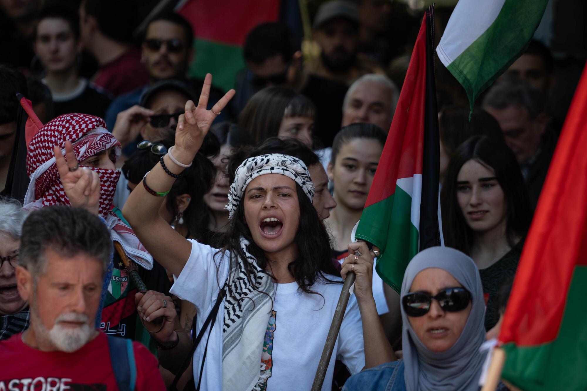 Manifestación por Palestina en Iruñea - 5