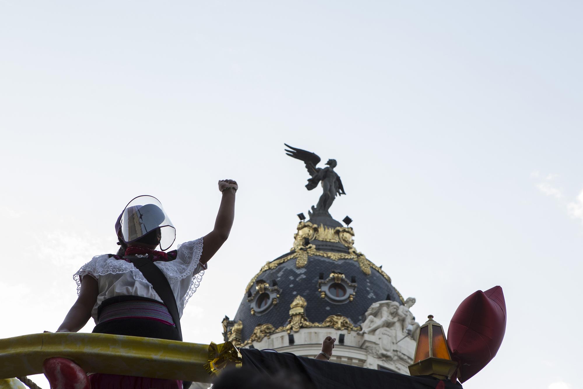 Zapatistas en Madrid, manifestación 13 de agosto 2021 - 4