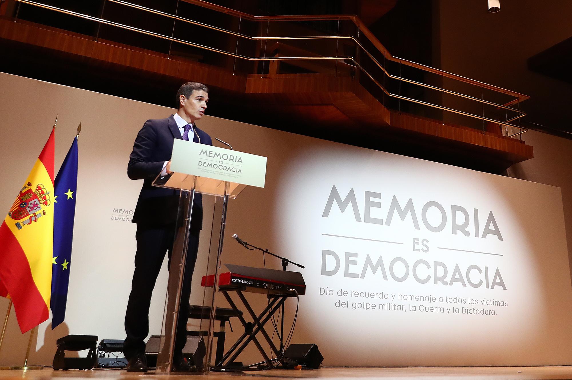 Memoria histórica pedro sánchez 31 octubre 2022