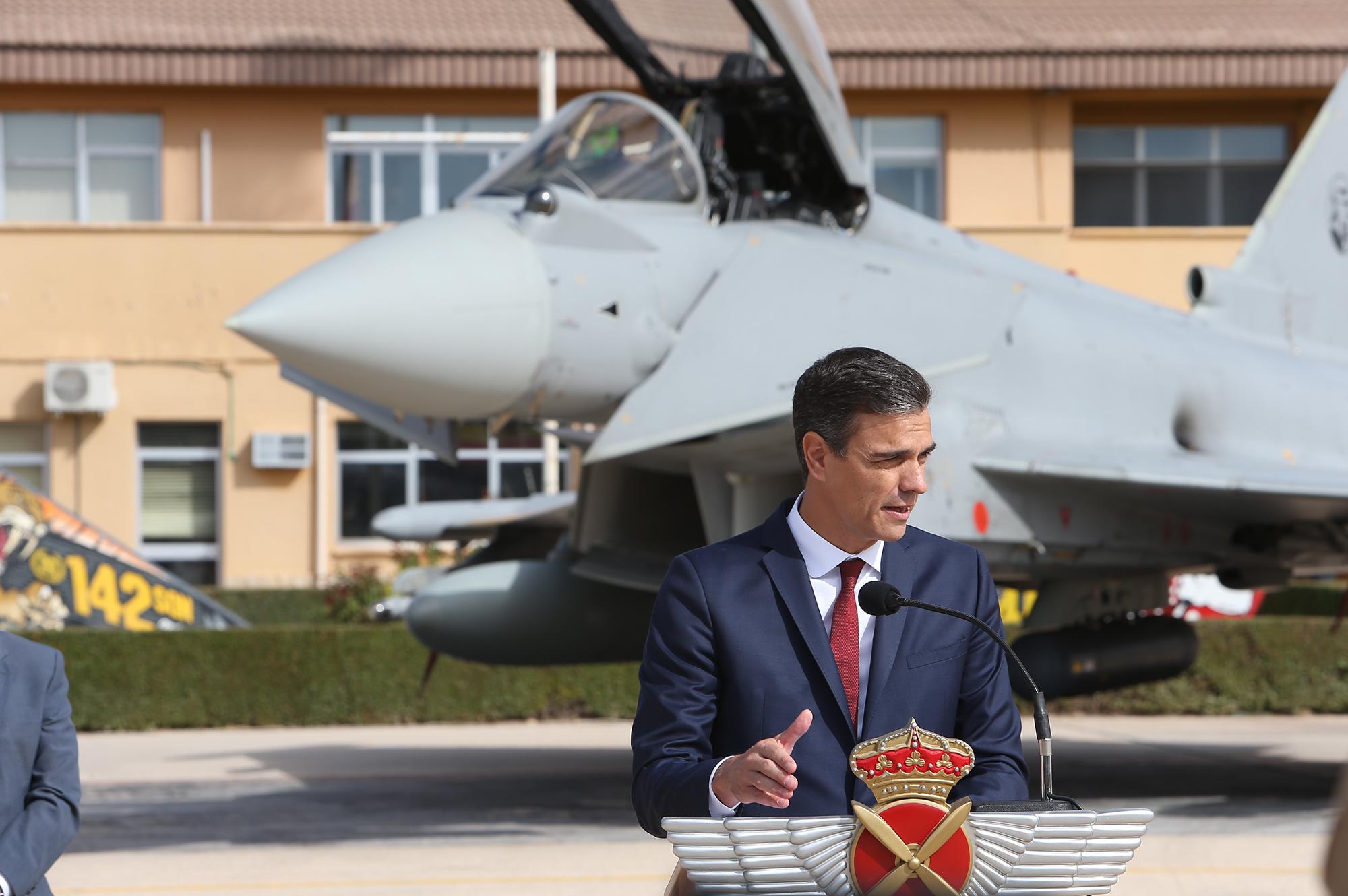 Pedro Sánchez Eurofighter