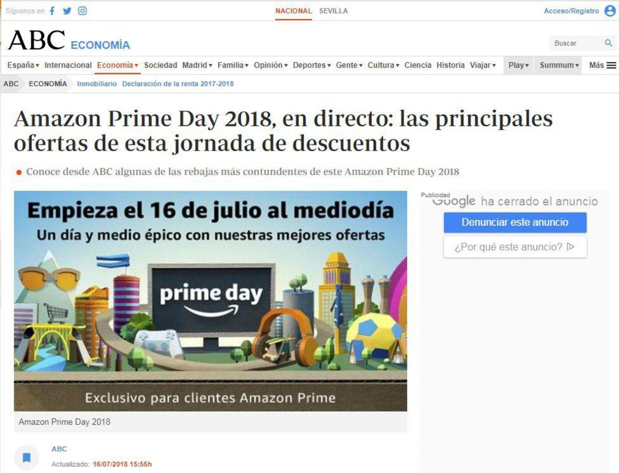 El Amazon Prime Day, en directo en ABC