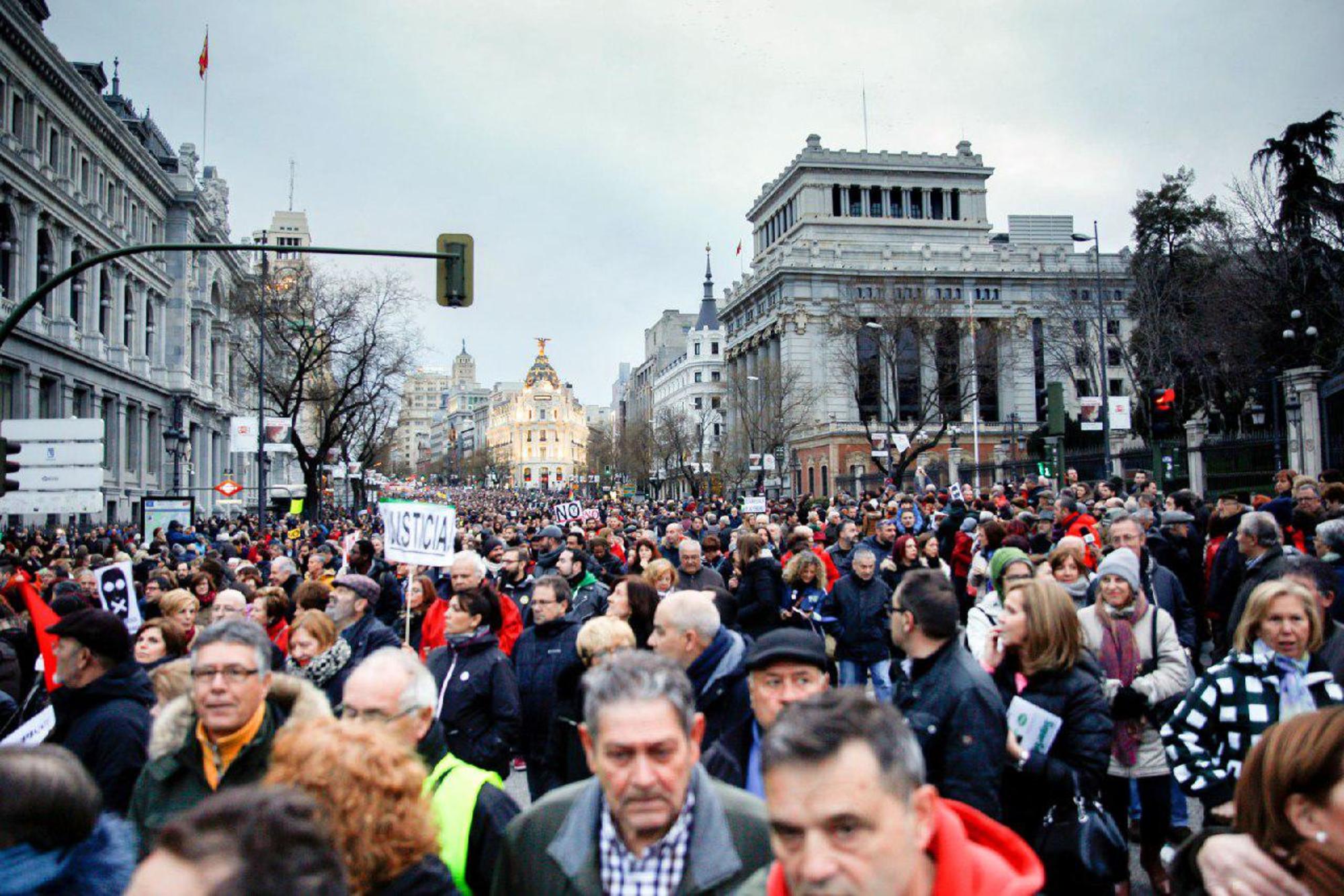 Pensiones leyes mordaza 17 de marzo 2018