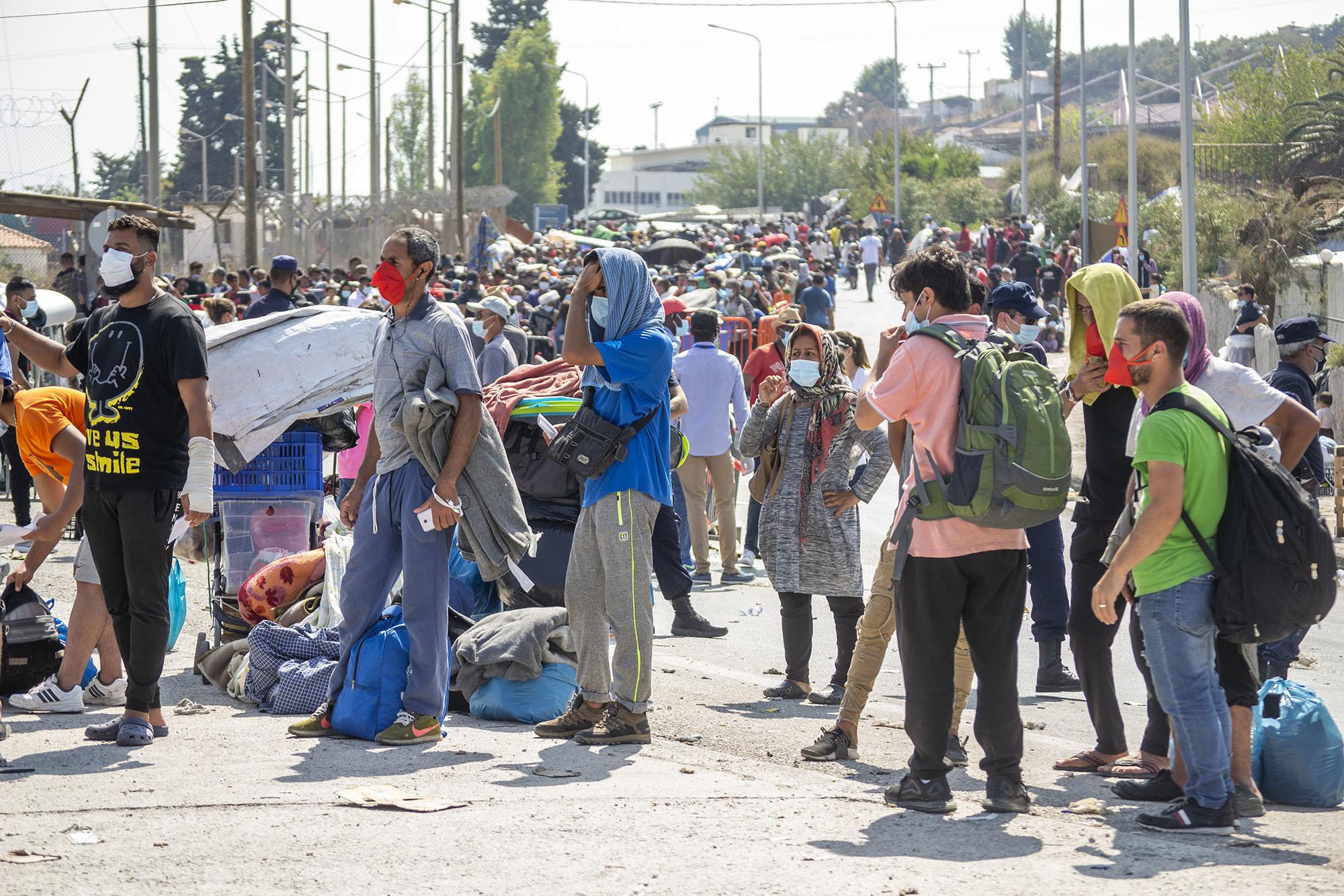 Campamento de Moria incendiado - 9