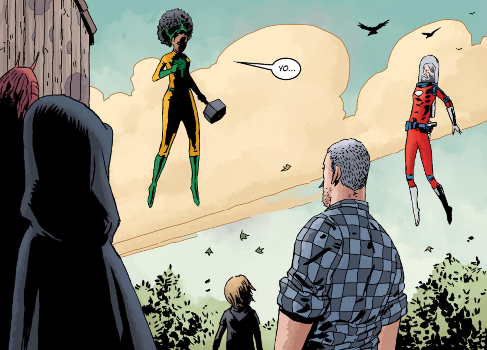 Viñeta del cómic ‘Black Hammer’