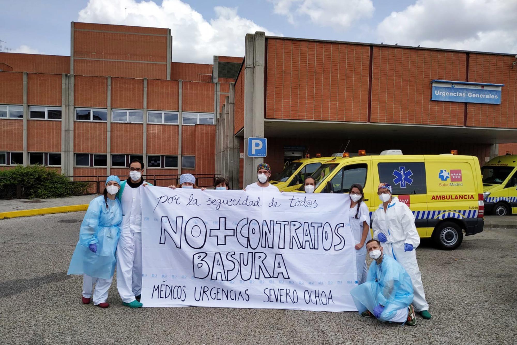 Personal sanitario en lucha