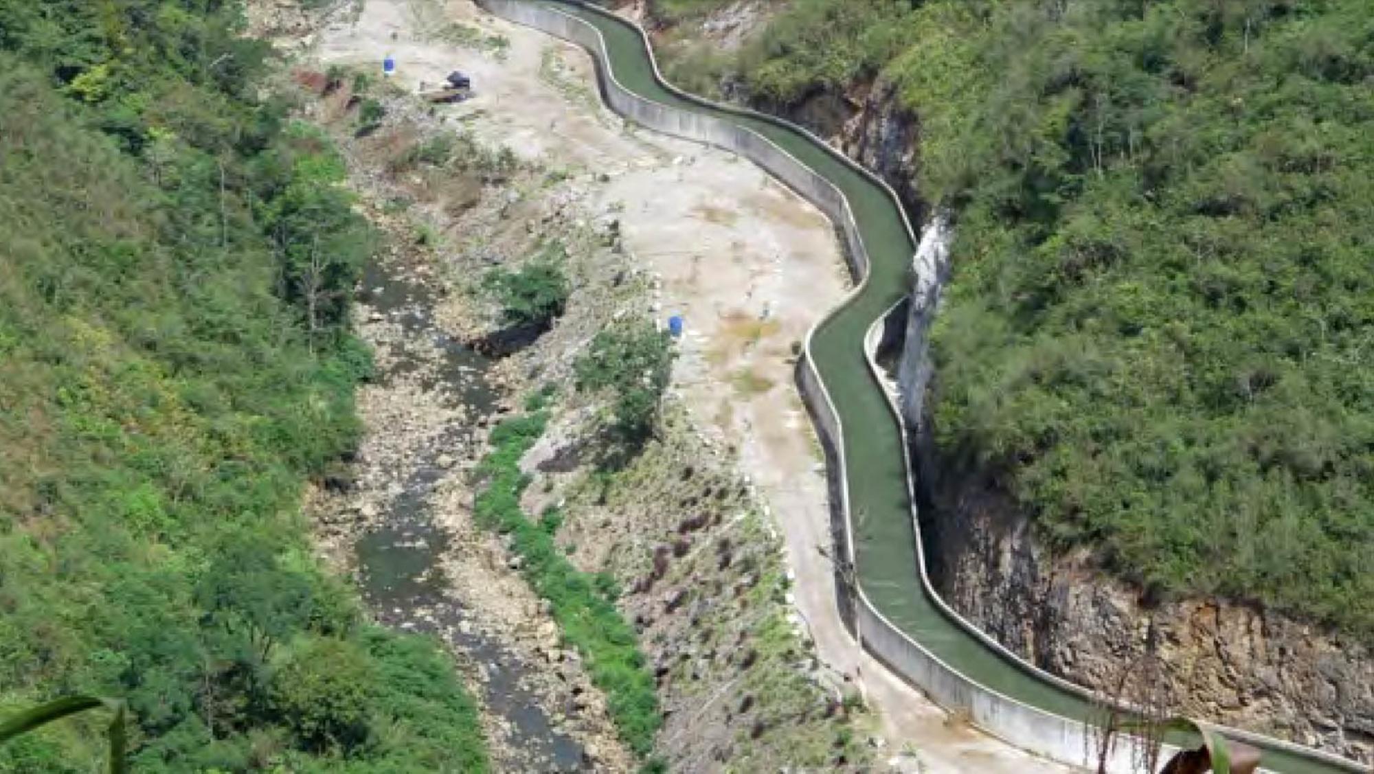 Río Cahabón entubado