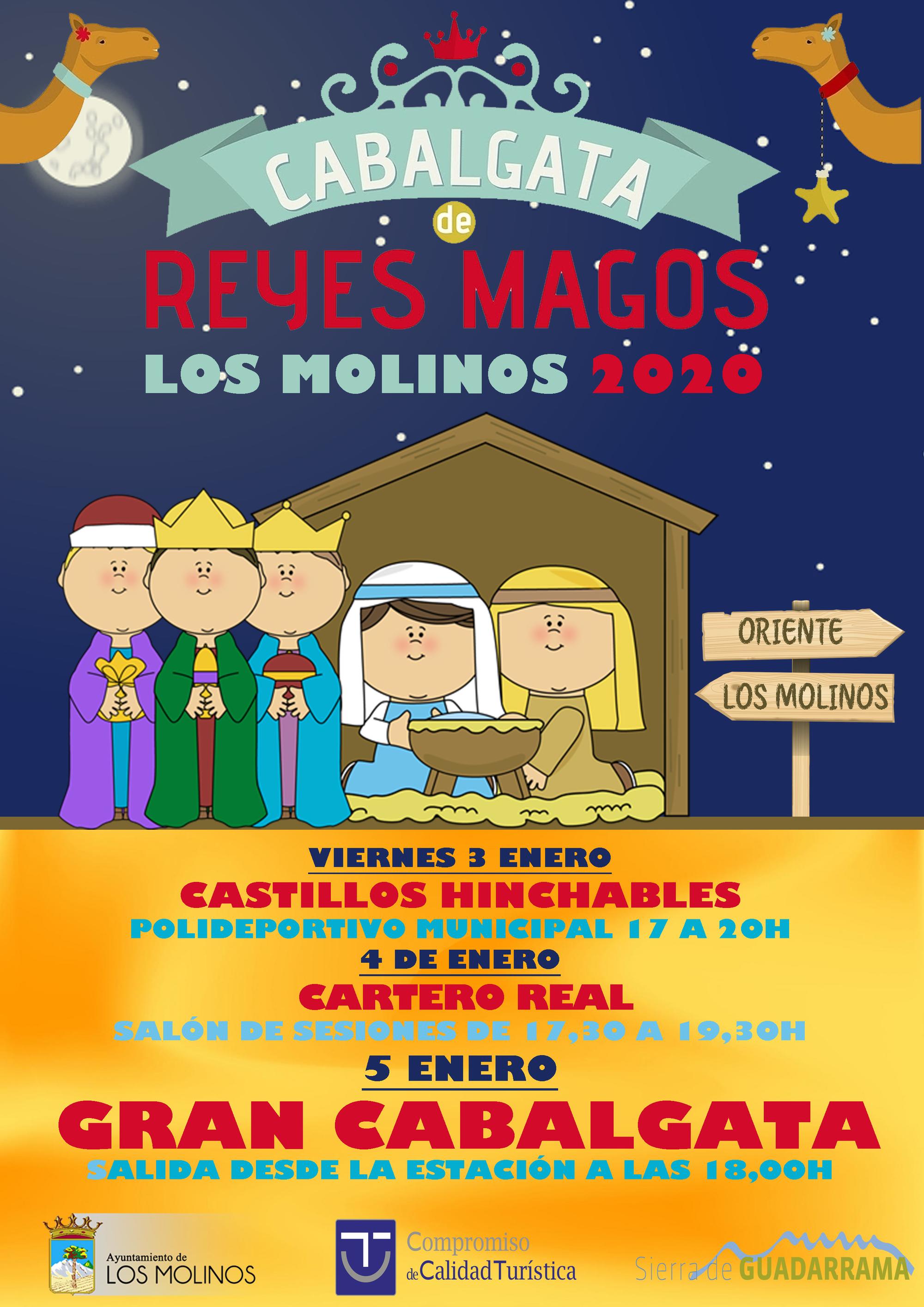 Cartel Cabalgata Los Molinos sin Baltasar