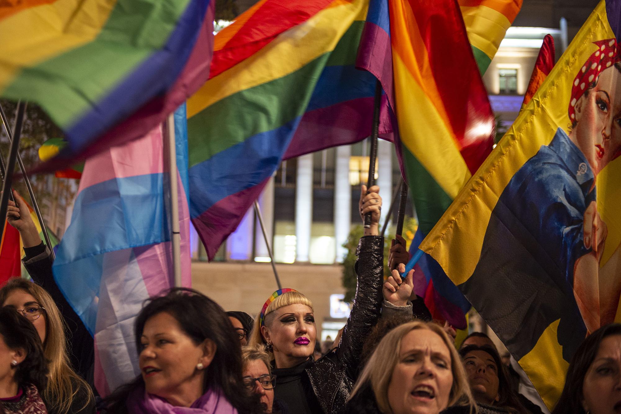 Movilizaciones feministas 2 Concentración el día de la sesión de investidura de Juanma Moreno