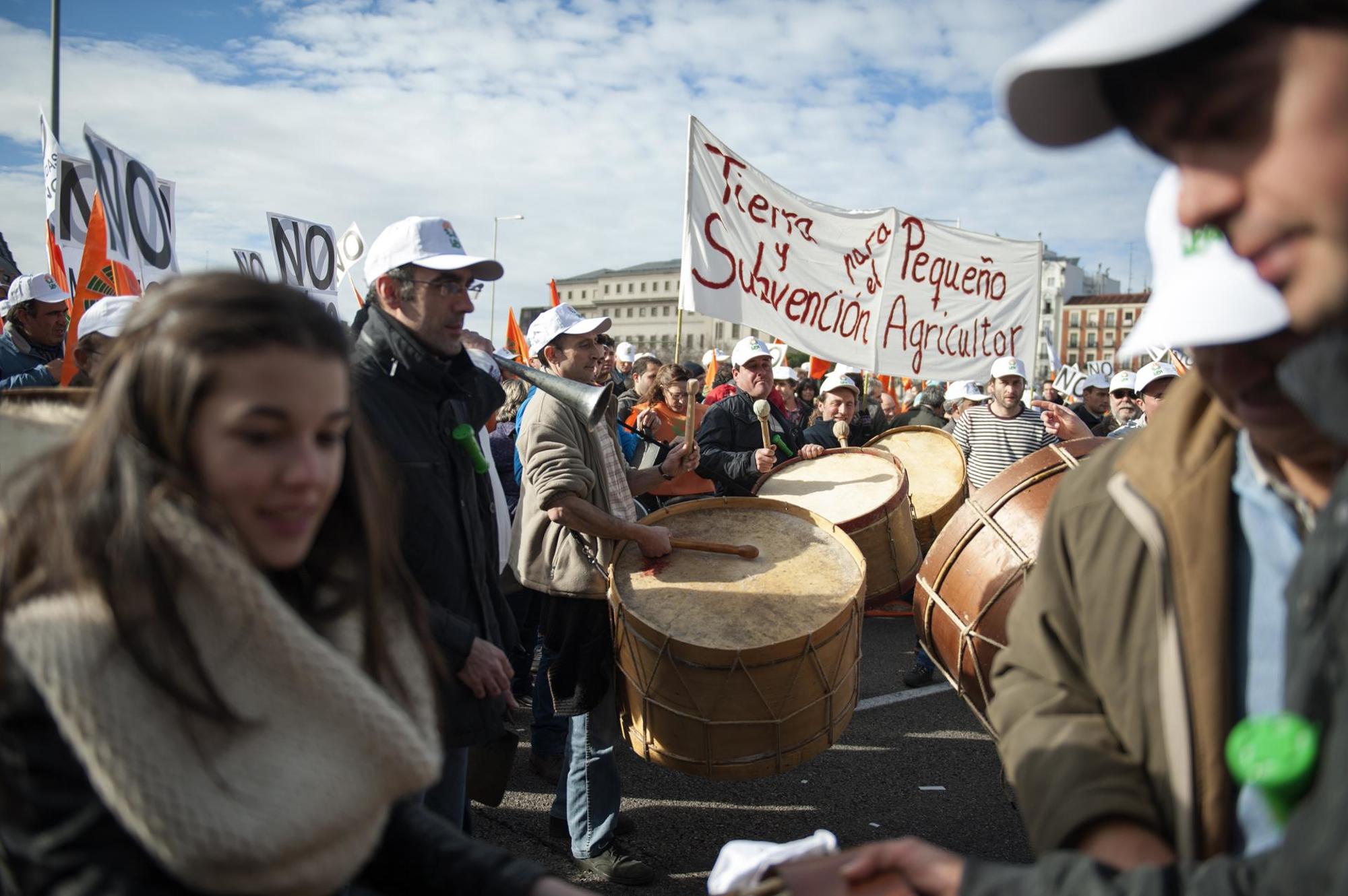 manifestación agricultores ganaderos MInisterio