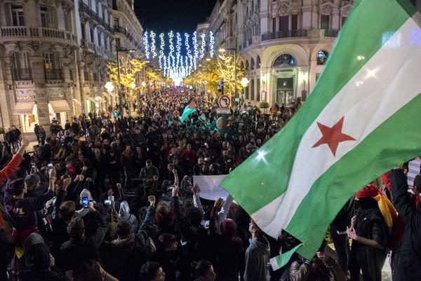 Manifestación Antifascista en Granada