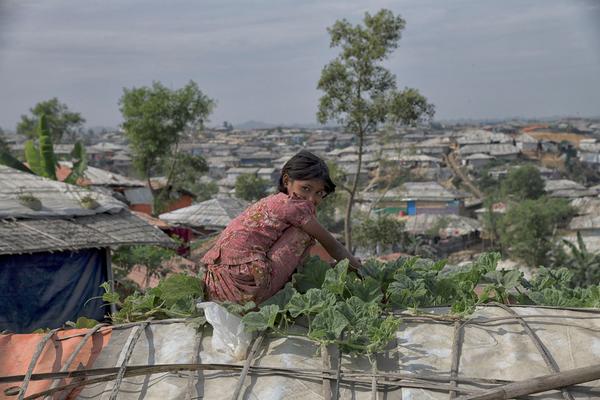 Niña rohingya