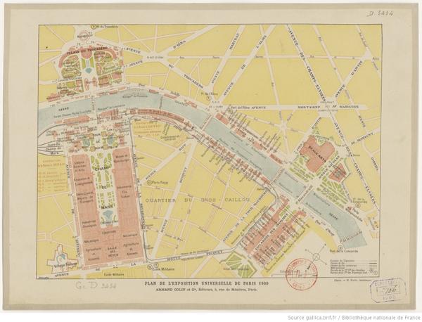 Plan de l'Exposition universelle de París, 1900
