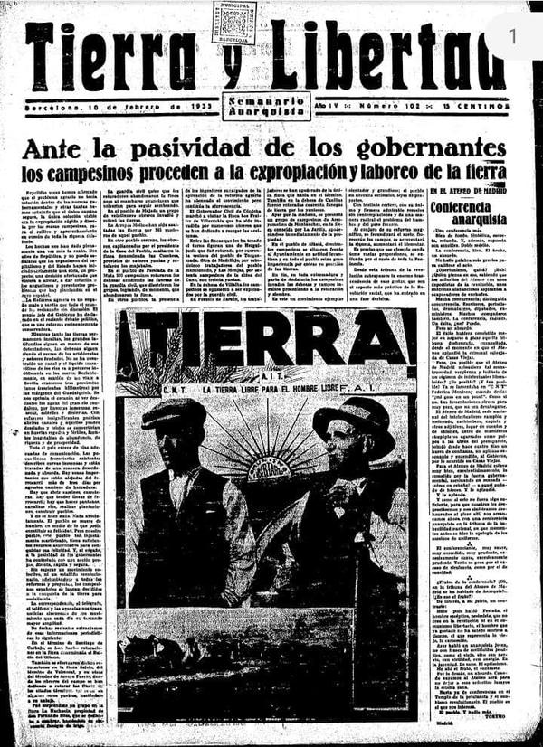 Tierra y Libertad expropiación tierra