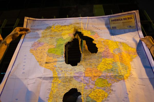 Manifestación incendios AmazonÃa