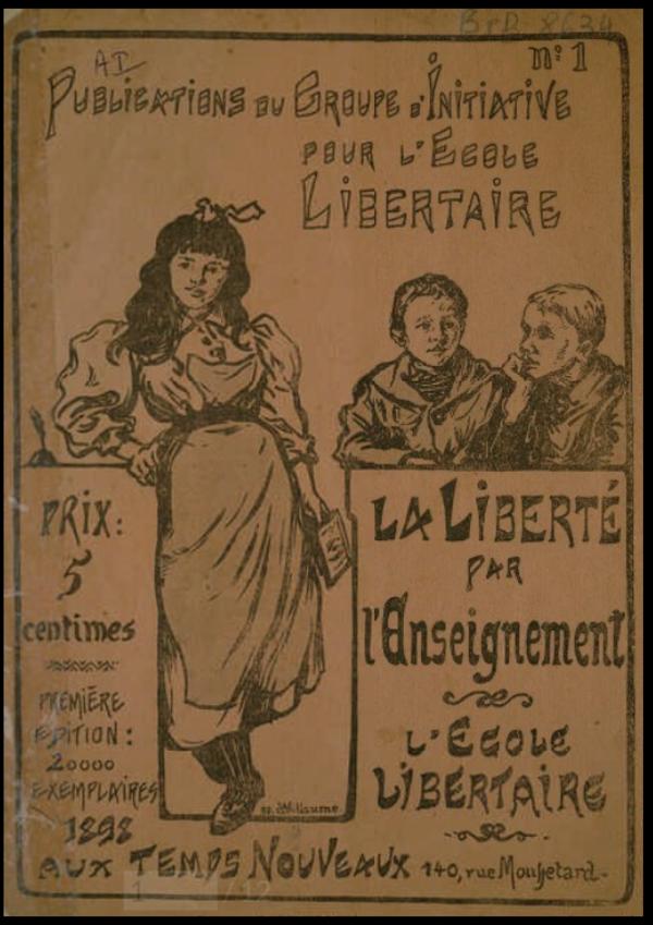 3 LTN, abril 1898, suplemento L'École Libertaire