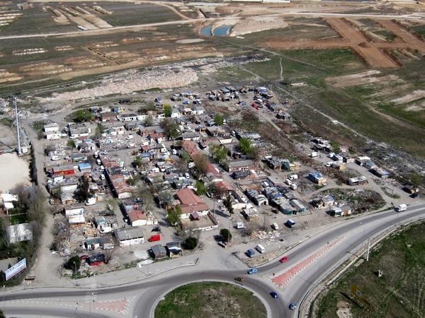 El poblado chabolista de El Cañaveral antes de ser demolido