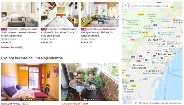 Airbnb en Barcelona
