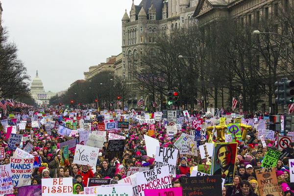 ManifestaciÃ³n antiTrump en Washington