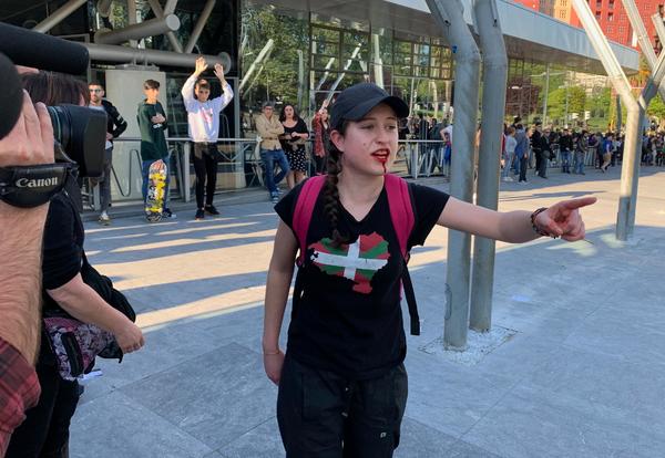 Herida en protesta contra Vox en Bilbao