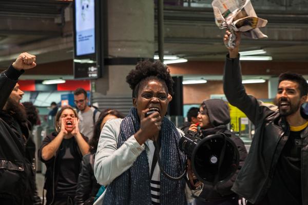 Manifestación antirracista Atocha