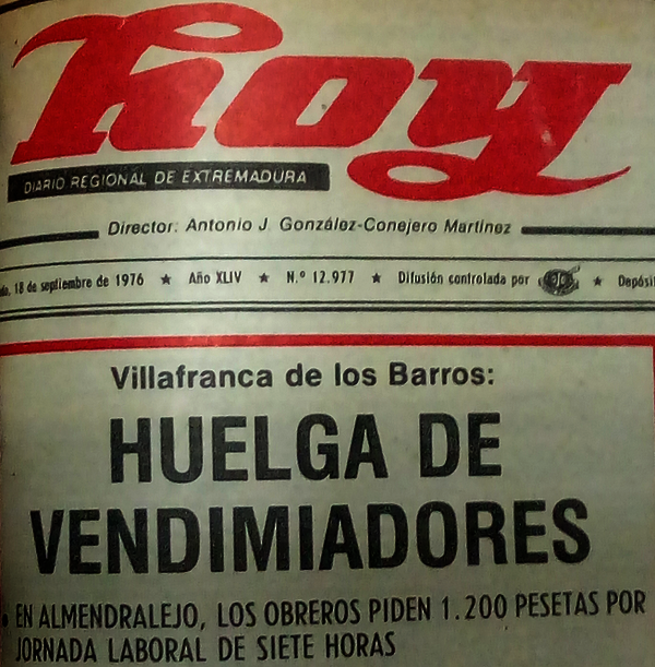 Huelga del 76-Titular del Hoy
