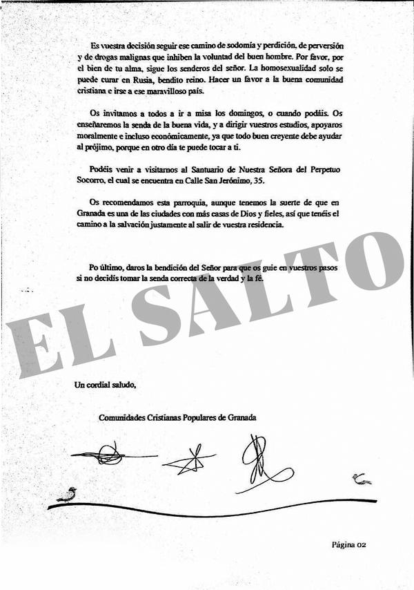 Carta homófoba Vox Ciudadanos 2