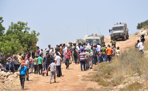 Protesta contra la expansión de las colonias en el área de Salfit