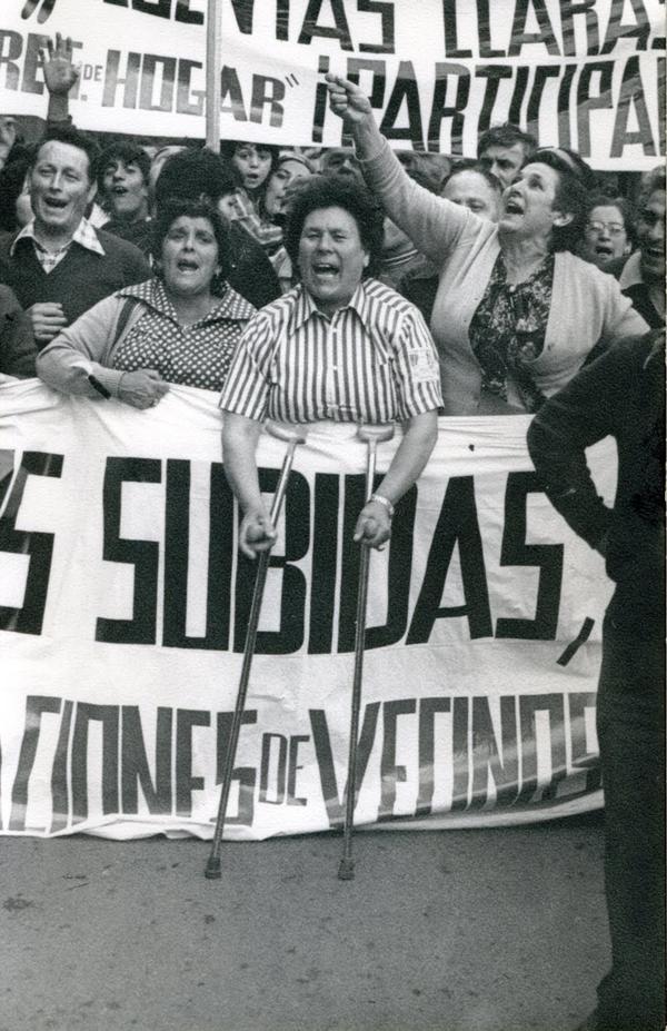 Vecina manifestación tasas municipales