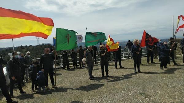Falangistas en San Simón en 2021