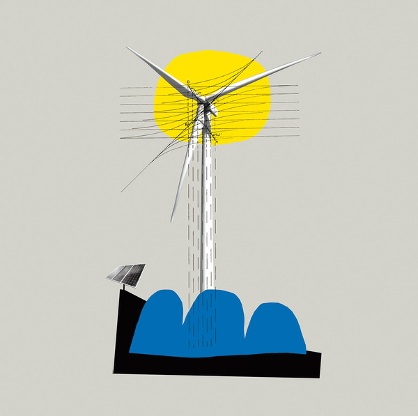 energia eolica ilustracion