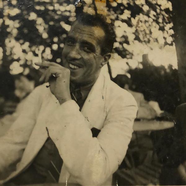 Francisco Cortés Martínez, anos depois de fuxir do campo de concentración, xa en España.