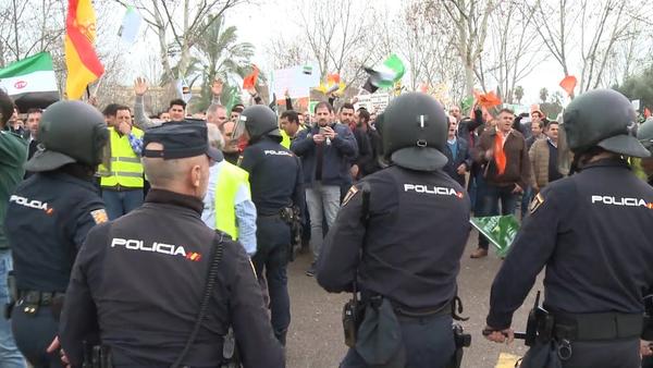 Protesta campo Don Benito