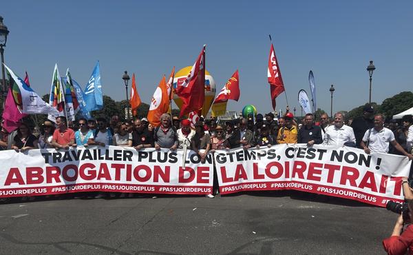 Manifestación sindicatos paris 6 de junio 2023