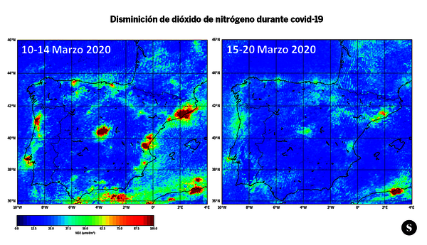 mapa no2 coronavirus