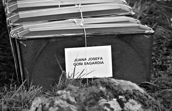Exhumación de Juana Josefa Goñi