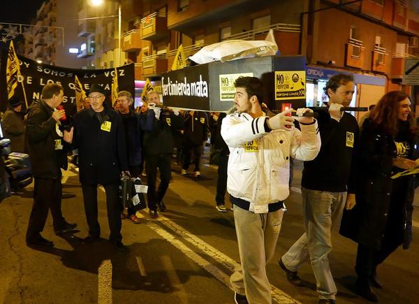Manifestación en Huelva para pedir la retirada de los fosfoyesos.