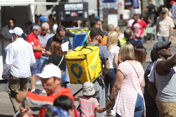 Repartidor de Glovo en Madrid