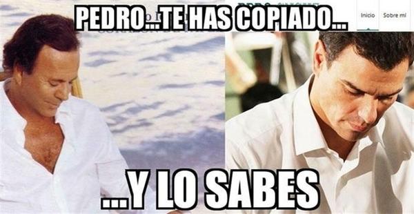 Meme de Pedro Sánchez