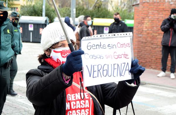 Protesta en Villalba por la muerte de un indigente 2