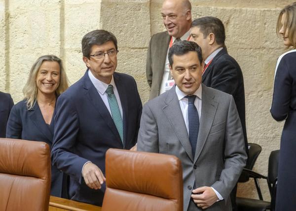 Juan Marín y Juanma Moreno